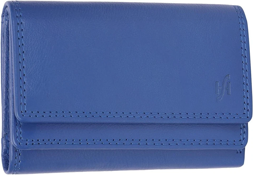 STARHIDE Women's RFID Small Purse,Soft Leather Wallet with Coin&Key Pocket 5545 - Image 4 of 4