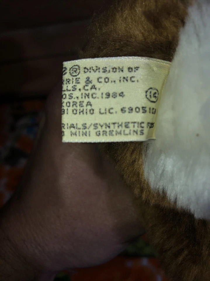 Muñeca de peluche Gremlins Gizmo Aplausos vintage 1984 8" juguete de cultura pop Foto 4 de 4