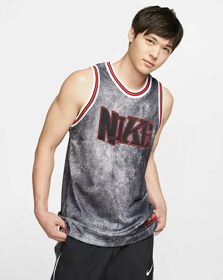 Nike MEN'S Dri-Fit DNA Basketball Jersey Mesh Denim Black Bred