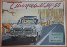 Postkarte original Werbung FORD Taunus 17 M 55 Ansichtskarte Bildpostkarte NOS