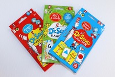 Dr. Seuss Children's 3pk Flash Cards: Numbers,Colors, ABC's  Words Fun Learning