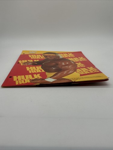1990 WWF HULK HOGAN School Folder (3-Hole, 2-Pocket) Hulkster & Hulkamania USA - Picture 10 of 11