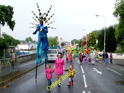 Photo 6x4 Stilt walker, Campsie Road, Omagh An Oghmagh The parade is comi c2013