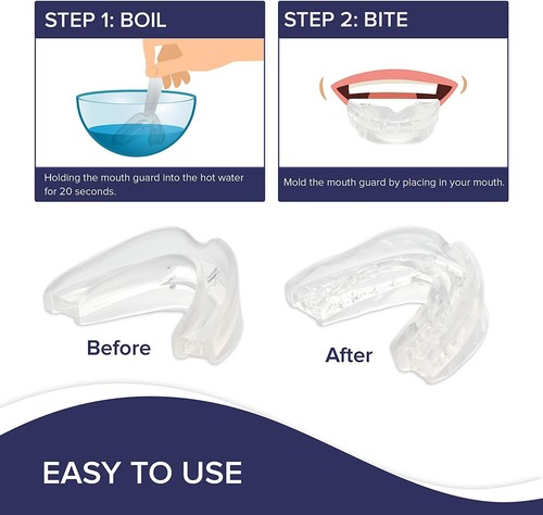 Stop Snoring Adjustable Mouthpiece Anti Snore Sleeping Aids Apnea Mouth Guard AU - Picture 5 of 6