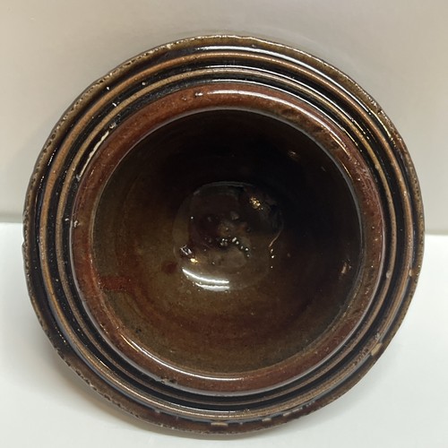 Tarro de gres Atq vajilla tapa de bloqueo fianza 8" THE WEIR Nº 2 almacenamiento de alimentos 1901 - Imagen 18 de 24