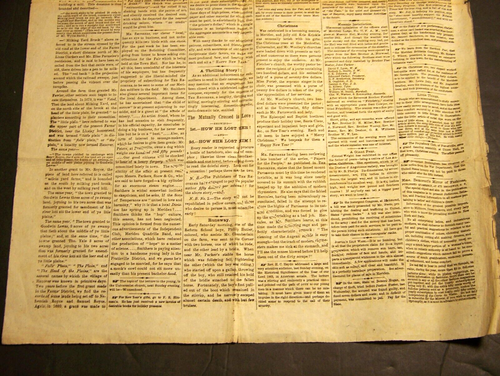 West Meridan, Conn., Newspaper, Vol 1, Jan 1, 1864, Meriden Recorder, Civil War - Picture 15 of 19
