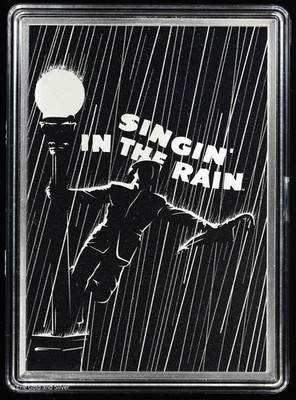 2023 Niue Art of the 100th Poster Singin' in the Rain 5 oz Silver in OGP
