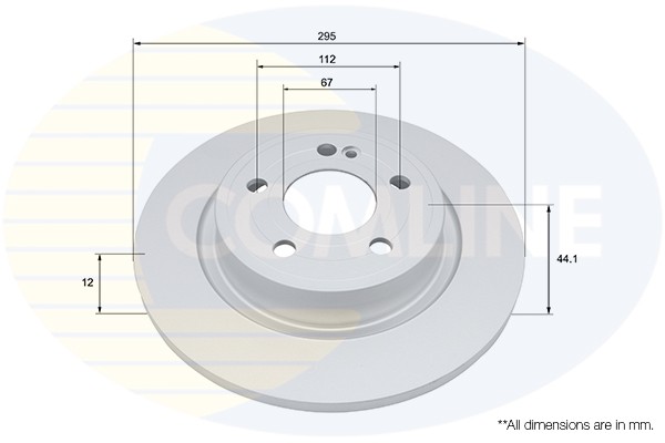 2 PCS COMLINE ADC5098 Brake Disc