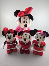 Lot Of 4 Disney Minnie Mouse Holiday Plush