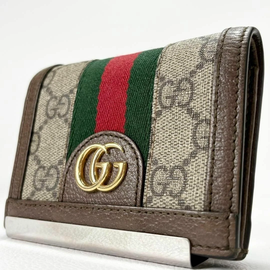Portefeuille GUCCI double pli Ophidia GG Marmont Sherry Line bon état
