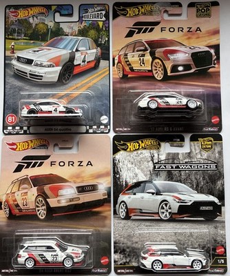 HOT WHEELS Premium Audi Set 1994 RS2 Avant S4 2017 RS6 Forza Boulevard Quattro