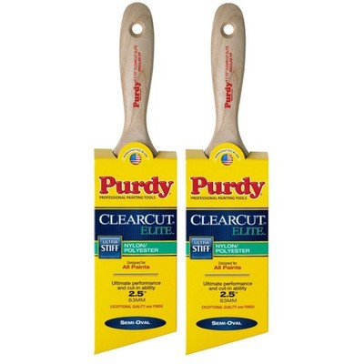 Purdy 2 Pack Clearcut Elite Angle 2-1/2'' Paint Brushes 144424825-2PK