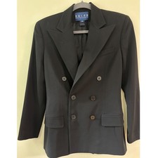 1990's Vintage Ralph by Ralph Lauren Blazer Wool Double Breasted USA Made