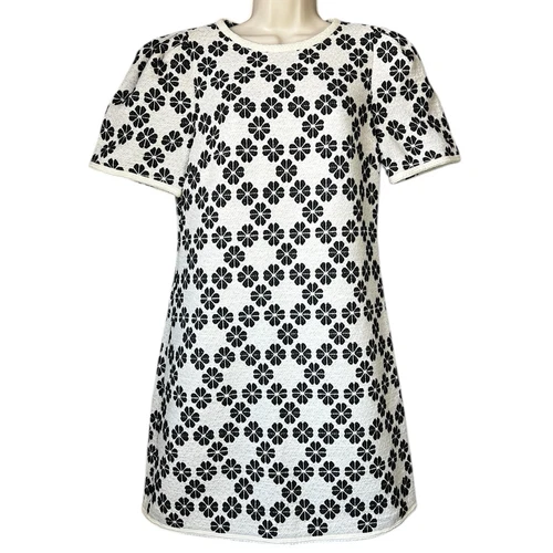 Abito Kate Spade chic elegante tweed jacquard mini cambio Aso Emma Roberts US6