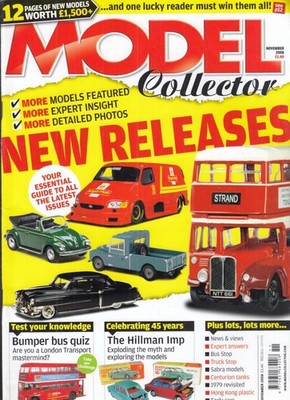 MODEL COLLECTOR 11 2008 Dinky Hillman Imp; PSV HGV Centurion Tanks &c