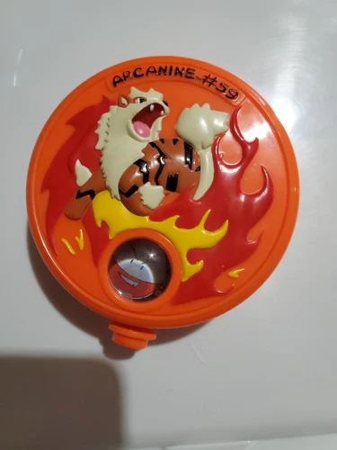 Vintage Arcanine Pokemon Marble Carrying Case #59 With Marbles