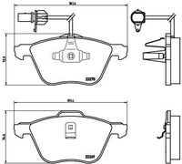 Brembo Bremsbelagsatz, Scheibenbremse Vorne FüR Ford Seat VW P 85 061 NEU