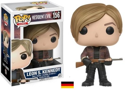 Leon S. Kennedy - Resident Evil Funko Pop #156 Action Figur Schutzhülle mit Box