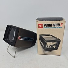 Vintage GAF Pana-Vue Lighted 2x2 Slide Viewer with Original Box Battery Operated