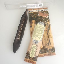 Set Räucherstäbchen mit Holz Halter 28 cm Neu OVP Lotus Entspannung Duft