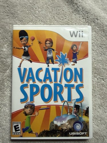 Vacation Sports Nintendo Wii Complete CIB Tested Working w/ Manual Ubisoft