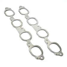 2x Mls Steel Exhaust Manifold Gaskets For Cadillac Escalade Silverado 1500