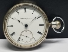 FAPW719 1879 Waltham Silver P/W, Gr P.S. Bartlett, Size 18s, 11 J, Not Working.