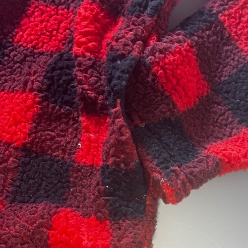 Suéter Y2K Cabin Fever Ramatex Sherpa Vellón Búfalo Cuadros Alce XLG - Imagen 10 de 12