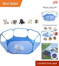 Automatic Pop-Up Pet Playpen - 47" x 39" Lightweight Mesh Tent for Small Animals