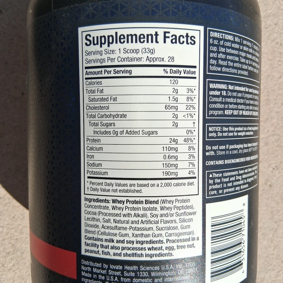 MuscleTech Nitro-Tech 100% Whey Gold proteína sabor "Double Rich Chocolate". Foto 2 de 4