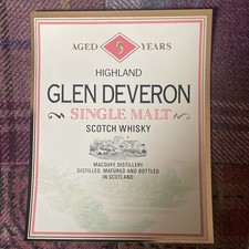 Glen Deveron 5 Jahre Single Malt Scotch Whisky Label Macduff Distillery