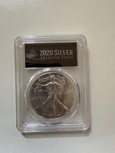 2020-(S) American Silver Eagle PCGS MS70 FDOI Emergency Issue Black Label