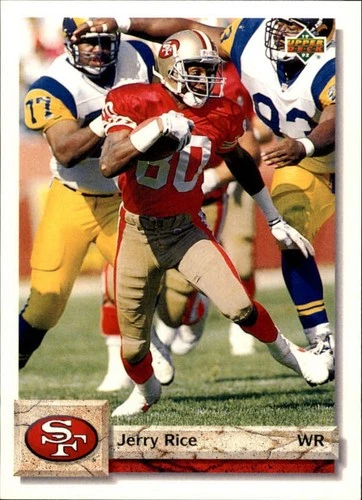 1992 Upper Deck Football Card #616 Jerry Rice