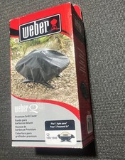 Weber 7110 Bonnet Premium Grill Cover Q1000/100 Black Waterproof UV-Resist