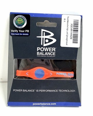 Vintage Power Balance Performance Technology Wristband Red Blue New Sealed