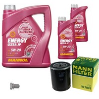 Mann Inspektionspaket 7L Mannol Energy 5W-20 FüR Nissan Stanza Hatchback