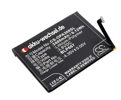 3,8V Akku für OnePlus X E1000 E1500 Oppo A30 Dual SIM TD-LTE ersetzt BLP607