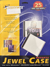 Memorex Jewel Case Inserts Printable 25 Count...