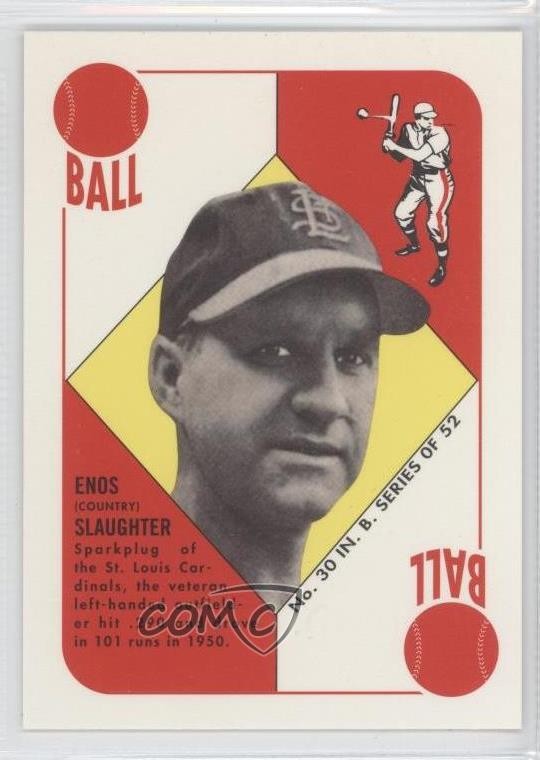 1997 Topps Stars Rookie Reprints Enos Slaughter #14 HOF 0a1
