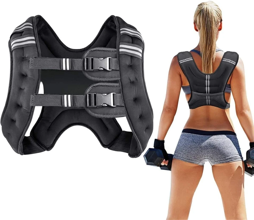 BRANDED Prodigen Weighted Vest for Women and Men 8 12 16 20 25 30 Lbs with Reflective...