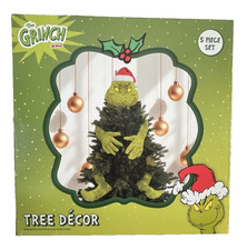 New Dr. Seuss The Grinch Body 5 Piece Tree Decor Topper Head Arms Legs Ornament