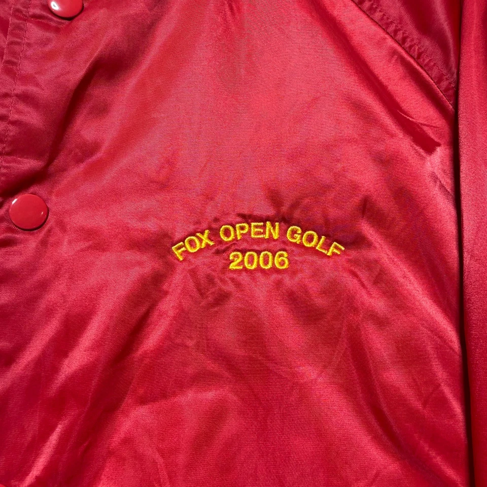 Jaqueta de cetim Y2K 2006 Fox 1 lounge aberta golfe Ames Iowa barra de karaokê - Tamanho XL - Imagem 3 de 4