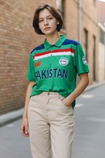 Pakistan Cricket 1992 ODI World Cup Polo   Champion Retro Vintage Memorabilia UK