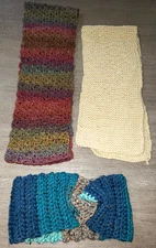 womens RICH COLORS INFINITY SCARF CREAM HEAD BAND EAR WARMER one size fits most