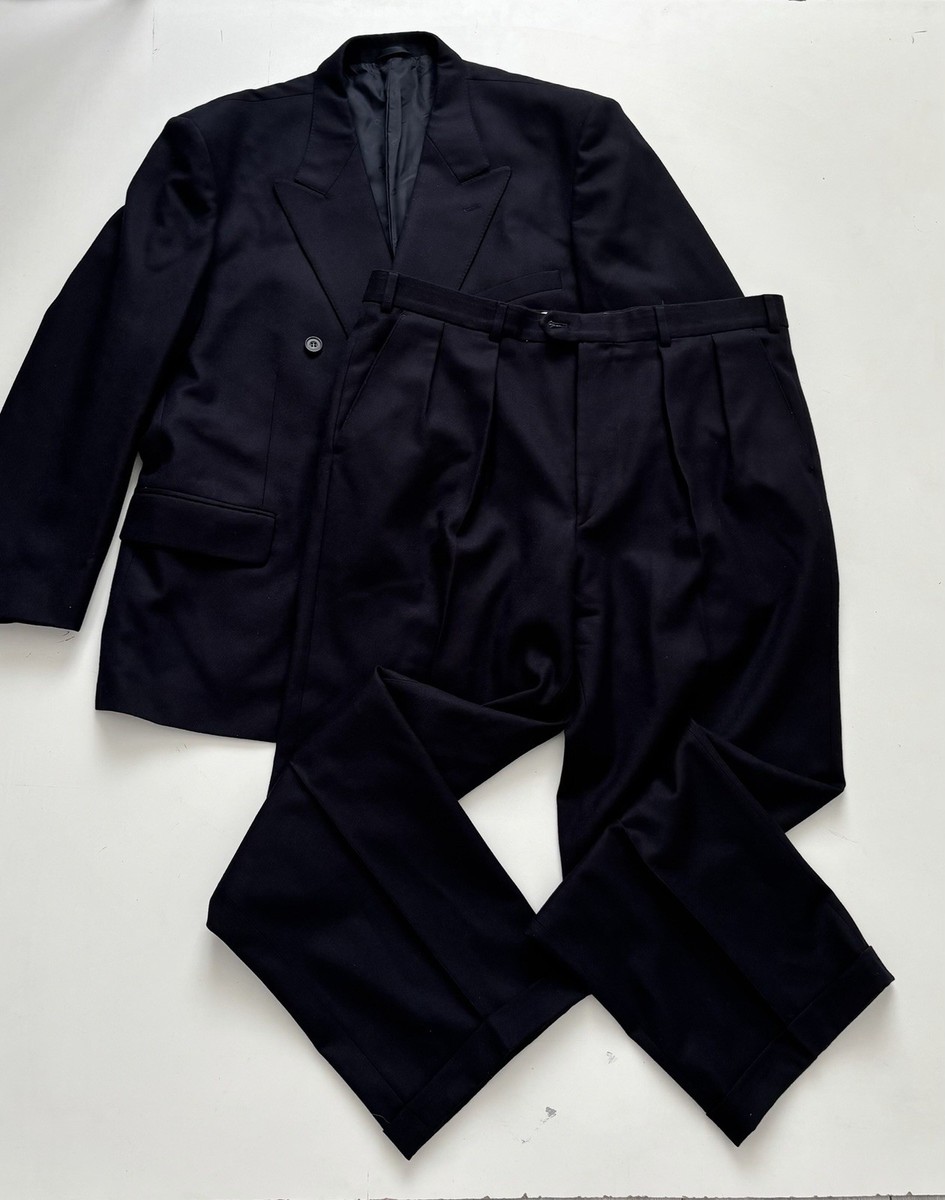 Christian Dior MONSIEUR セットアップ スーツ ダブル Christian Dior Monsieur Navy Double Breasted Wool Suit Mens