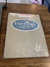 Evan Picone Silkee Sheer Pantyhose Long, Pearl Sandalfoot New old stock