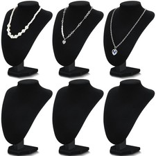 6 Pcs Necklace Display Stand Necklace Holder Jewelry Bust Display Stands for ...