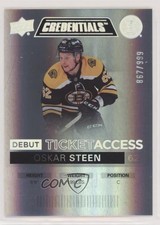 2021 Upper Deck Credentials Debut Ticket Access /999 Tier 1 Oskar Steen #58 hf3