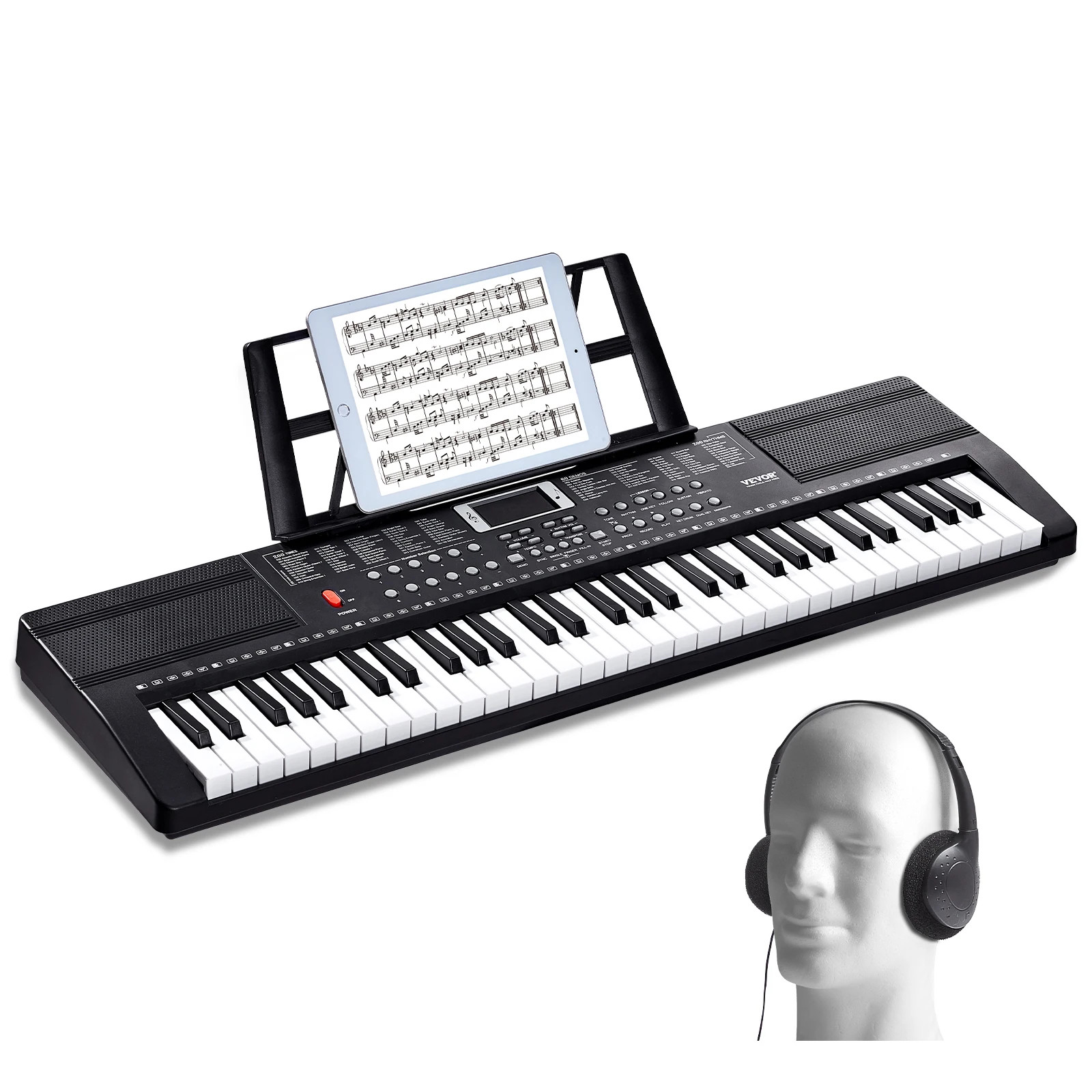 Piano numérique 61 touches portable pour s'exercer en famille à la maison