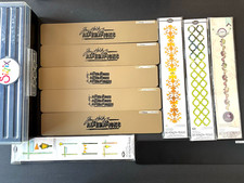 Sizzix  Tim Holtz Strip Cutting Die LOT of 10  Case 12.5x2.5in Dies Sizzlits